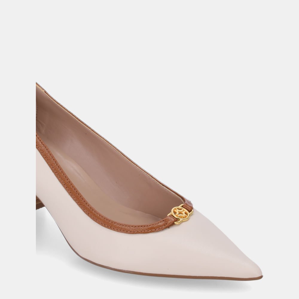 Scarpin Saara Panna E Atacama Caramelo - 60330029 Panna/Caramelo 4