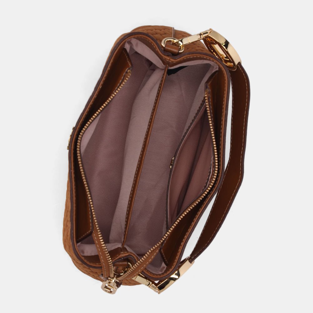 Bolsa Tote Média Bison Caramelo - 2000945 Caramelo 5