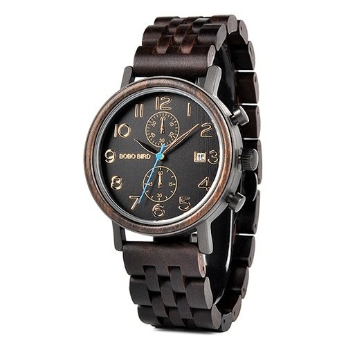 Relogio Masculino BOBO BIRD WS08 À Prova D'Água