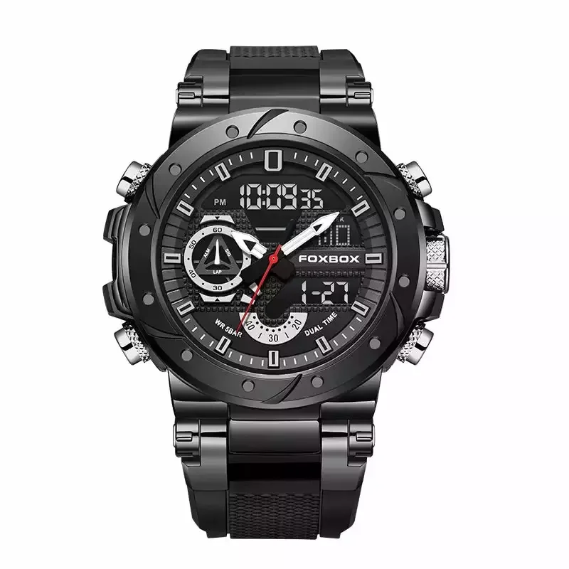 Relógio Militar Masculino FOXBOX 0056 Aço inoxidável