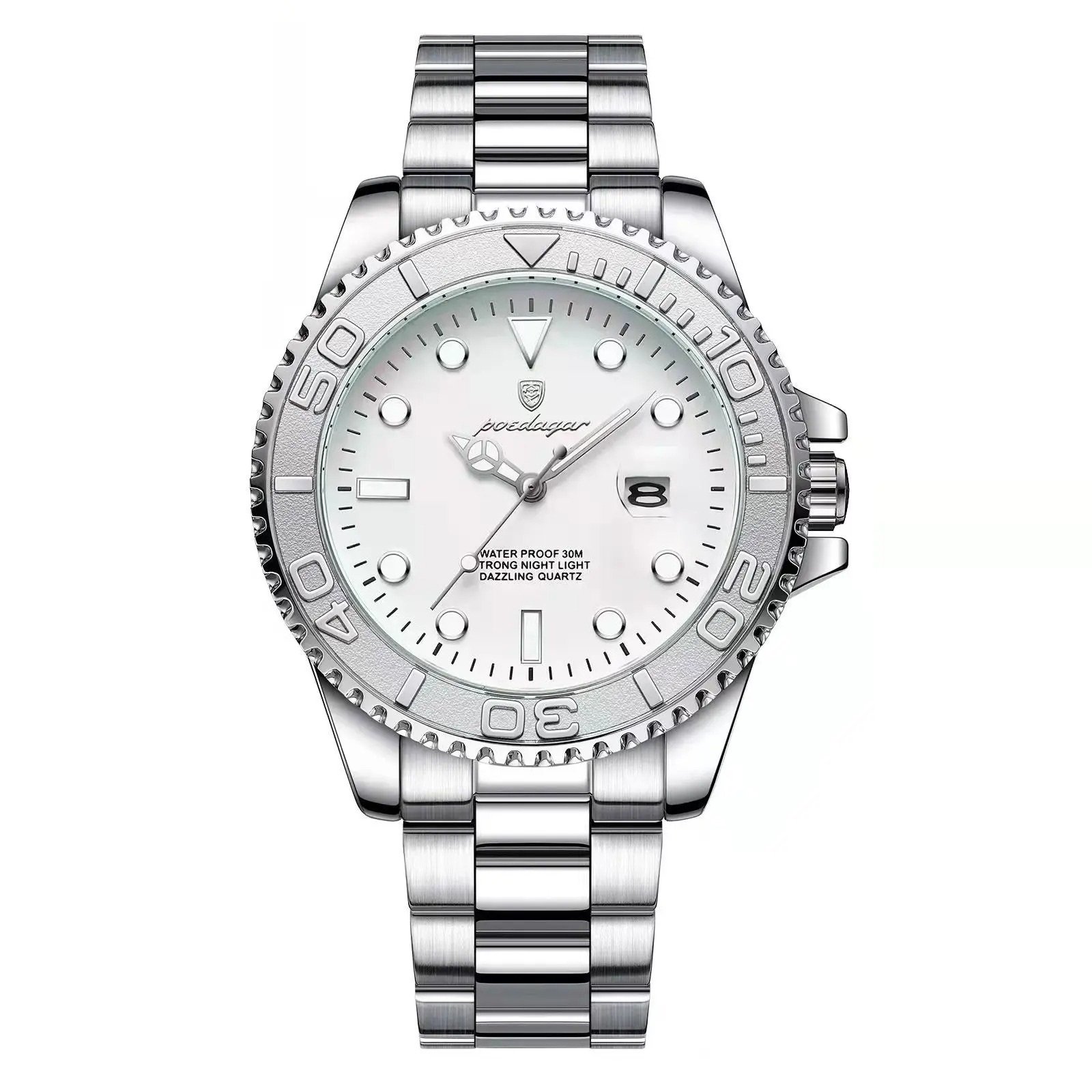 Relógio Masculino Poedagar 680S Aço inoxidável