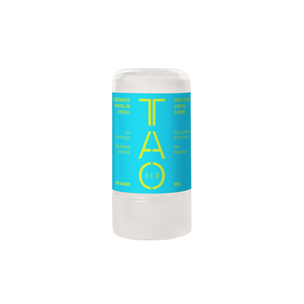 Desodorante Natural Stick Cristal 120g - Sem cheiro, Sem Aluminio e Vegano