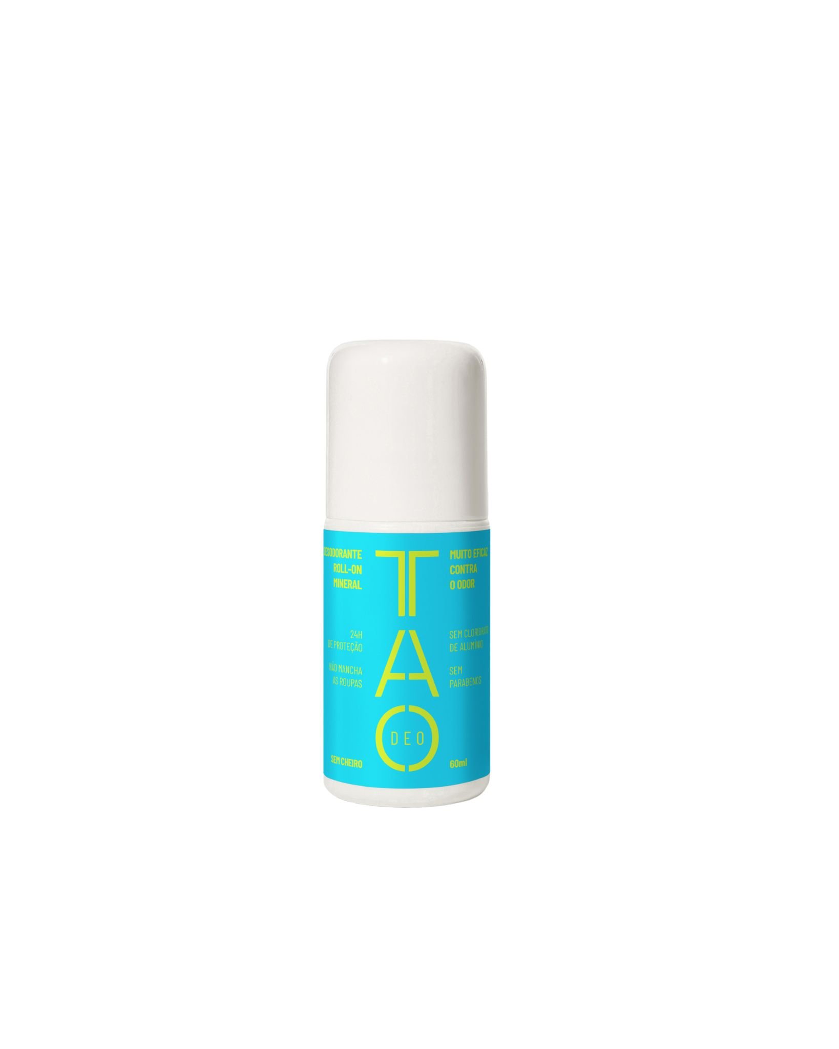 Desodorante Natural Roll-on 60ml. Sem Cheiro, Sem Aluminio e Vegano