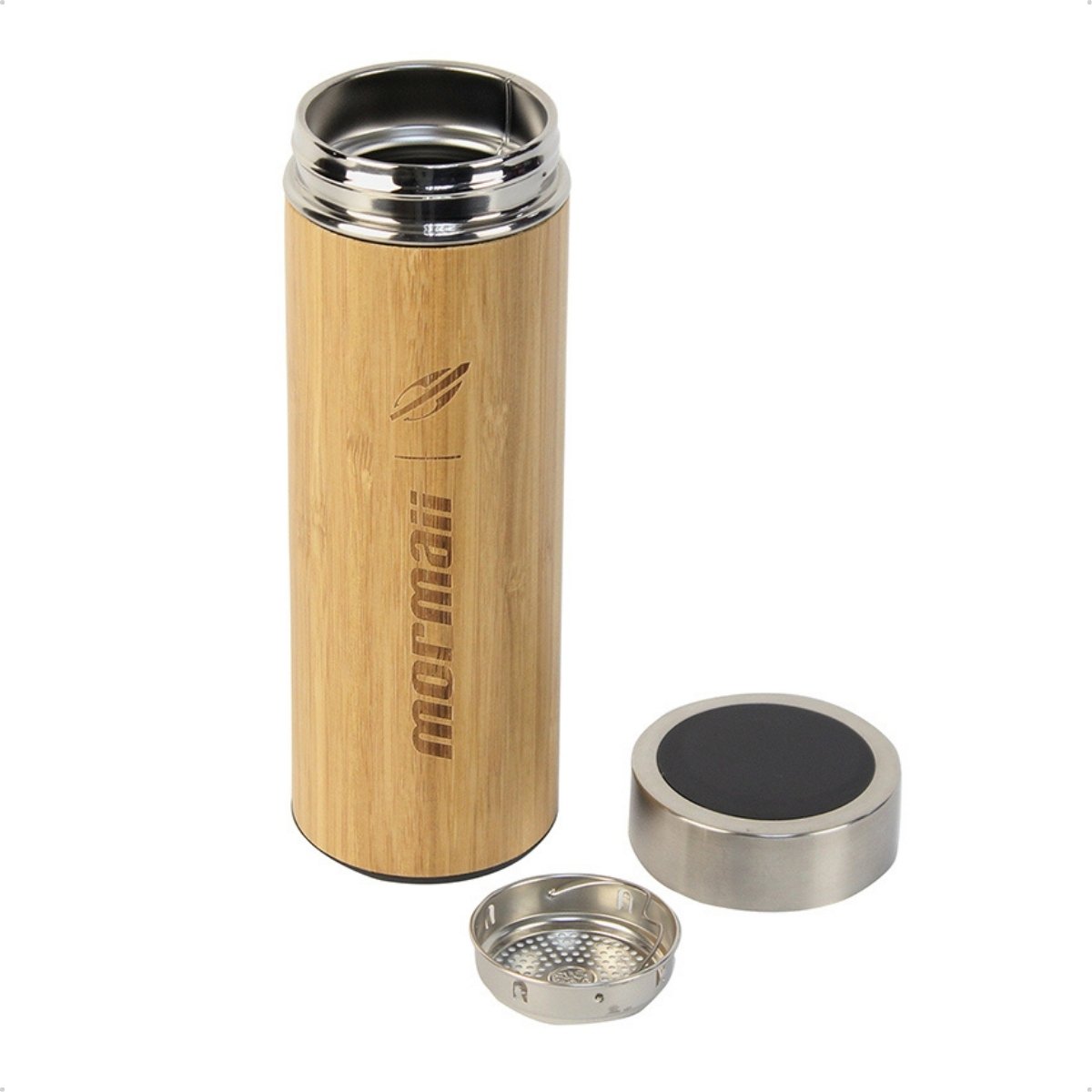 Garrafa Termica Atividade Inteligente Inox 480ml Mormaii Aco Marrom 2