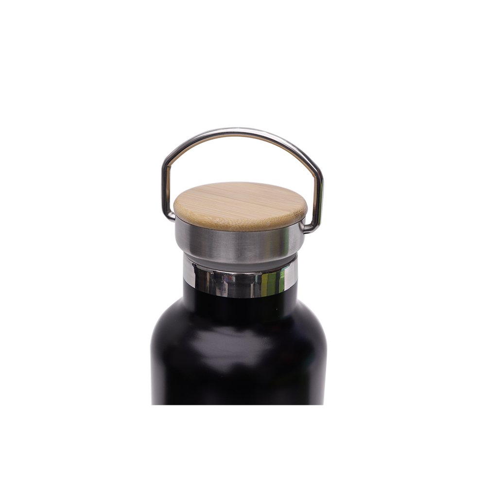 Garrafa De Agua Termica Mormaii 750ml Em Inox Preto 2
