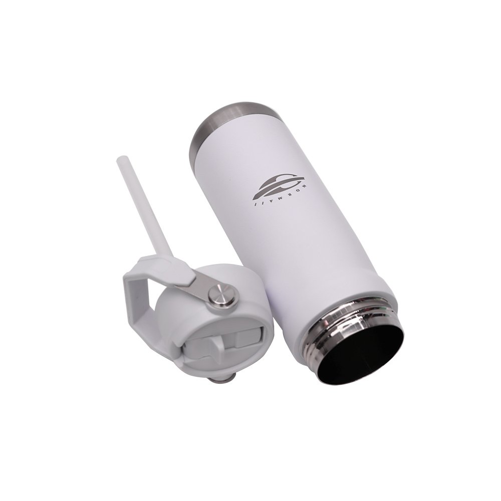 Garrafa De Agua Termica Mormaii 680ml Portatil Branco 5