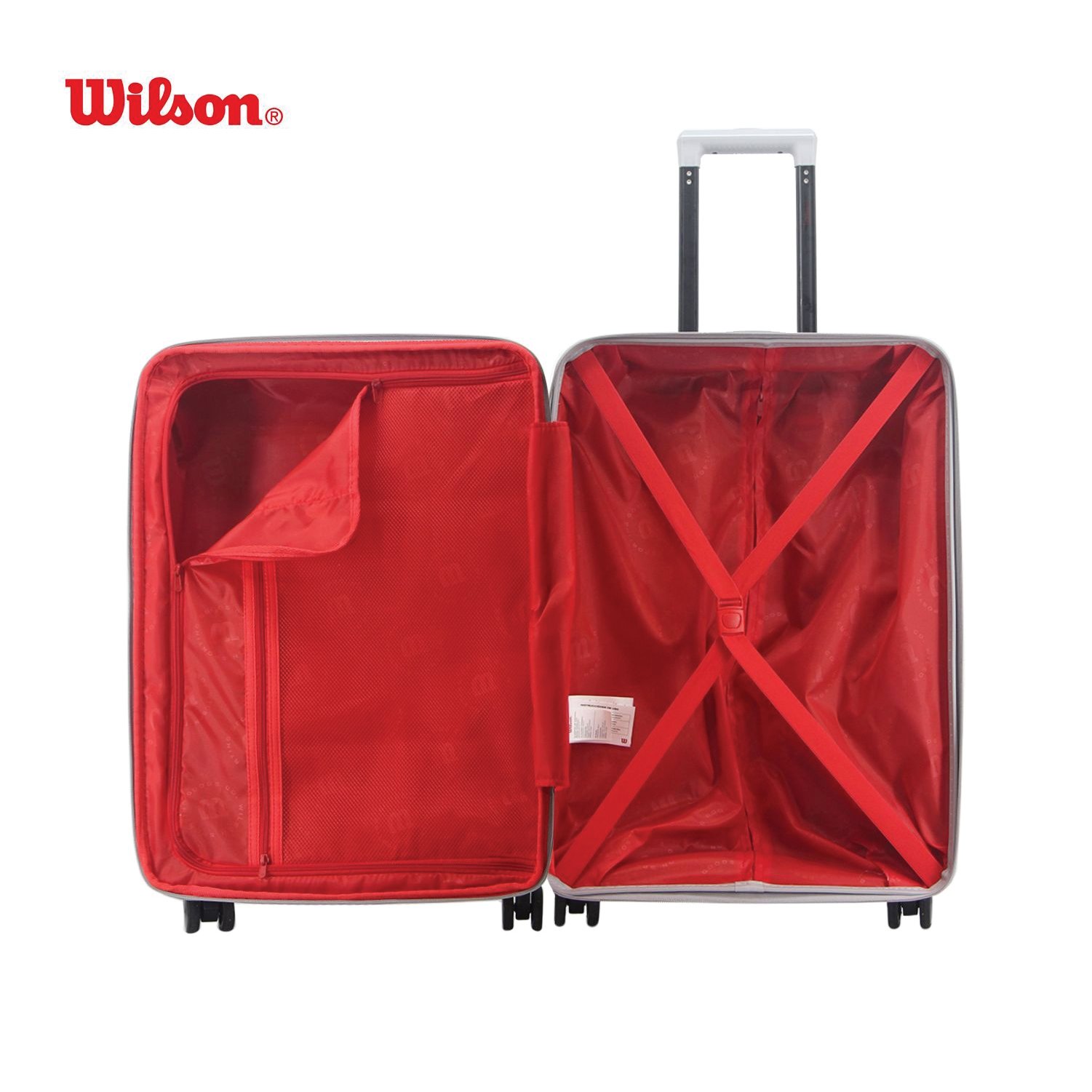 Kit 3 Malas Wilson Viagem Expansivel P Bordo M G Despacho Cinza 3