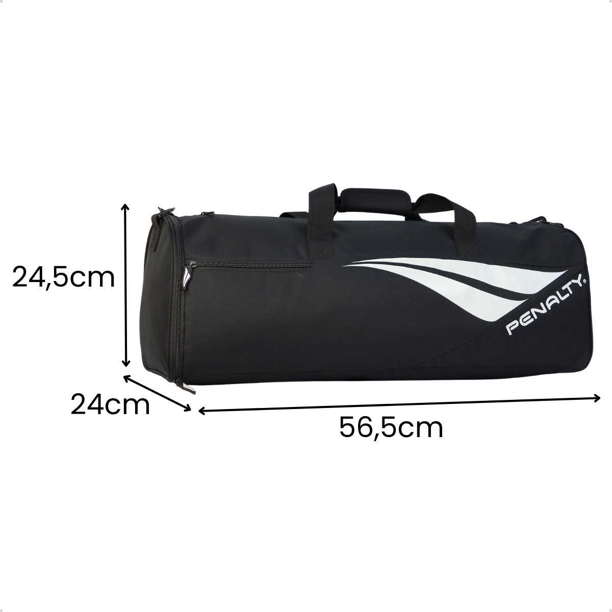 Bolsa de Viagem Penalty 37L Reforcada Alca Leve Design Preto 5