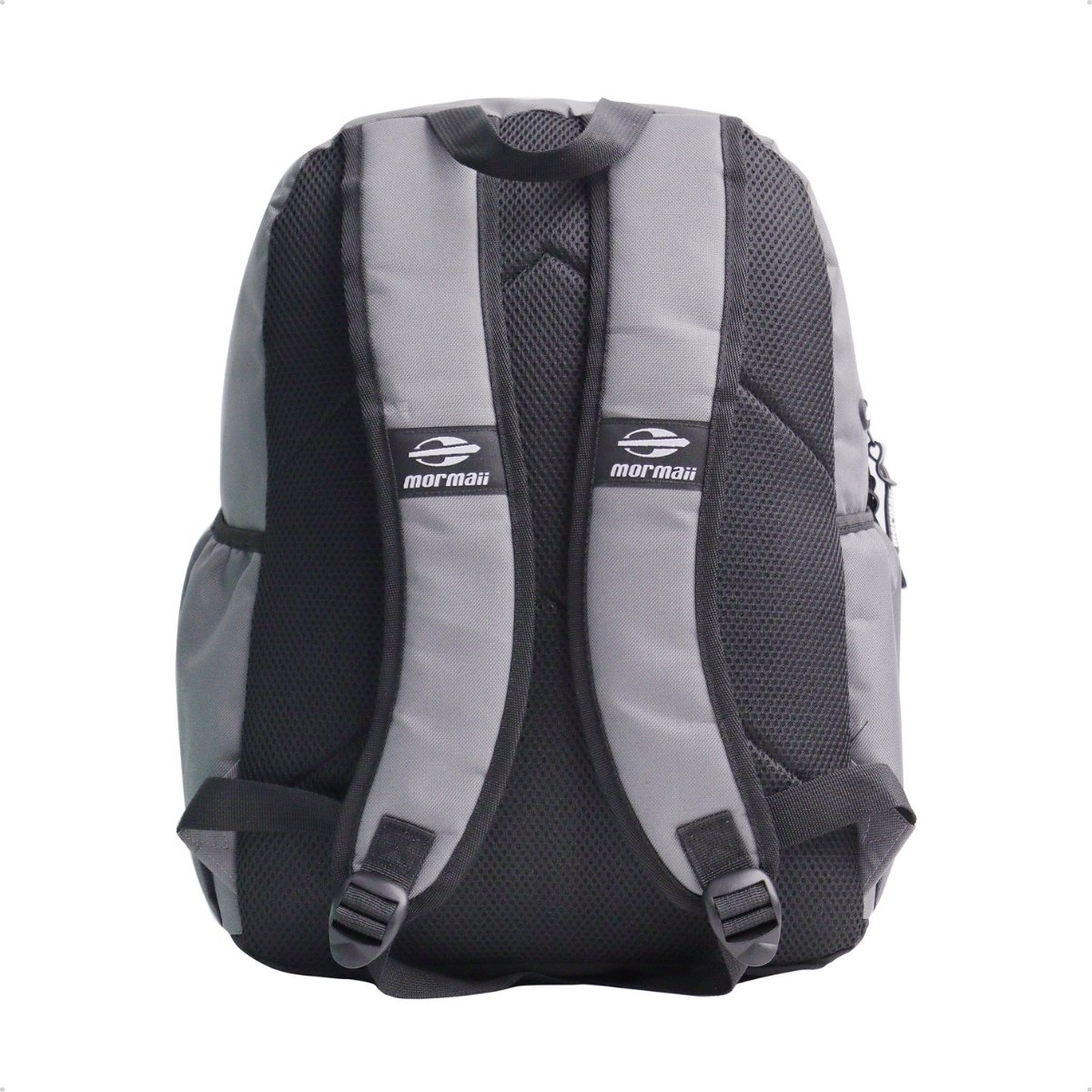 Mochila Mormaii Casual Bordada Compartimento Notebook 3 Bolsos 20 Litros Preto e Cinza Cinza 3