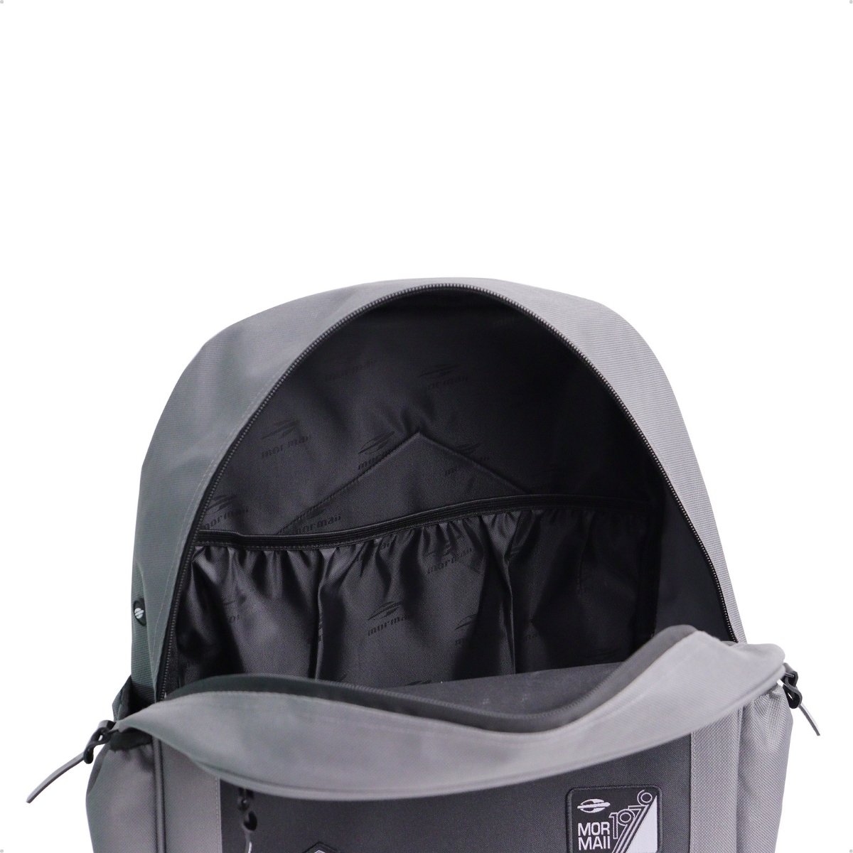 Mochila Mormaii Casual Bordada Compartimento Notebook 3 Bolsos 20 Litros Preto e Cinza Cinza 4