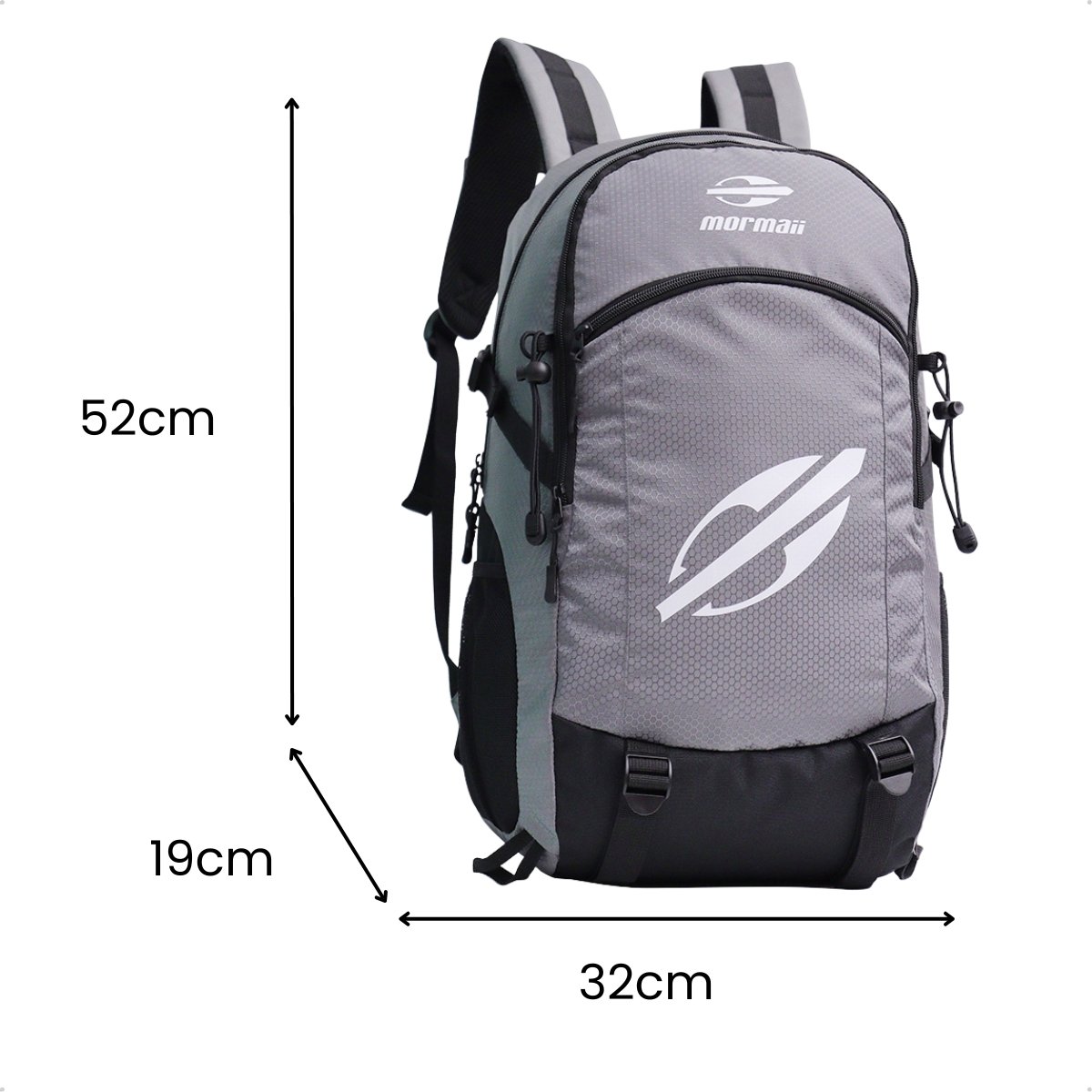 Mochila Mormaii 35 Litros 4 Bolsos Adventure Urbana Casual Reforcada Cinza 5