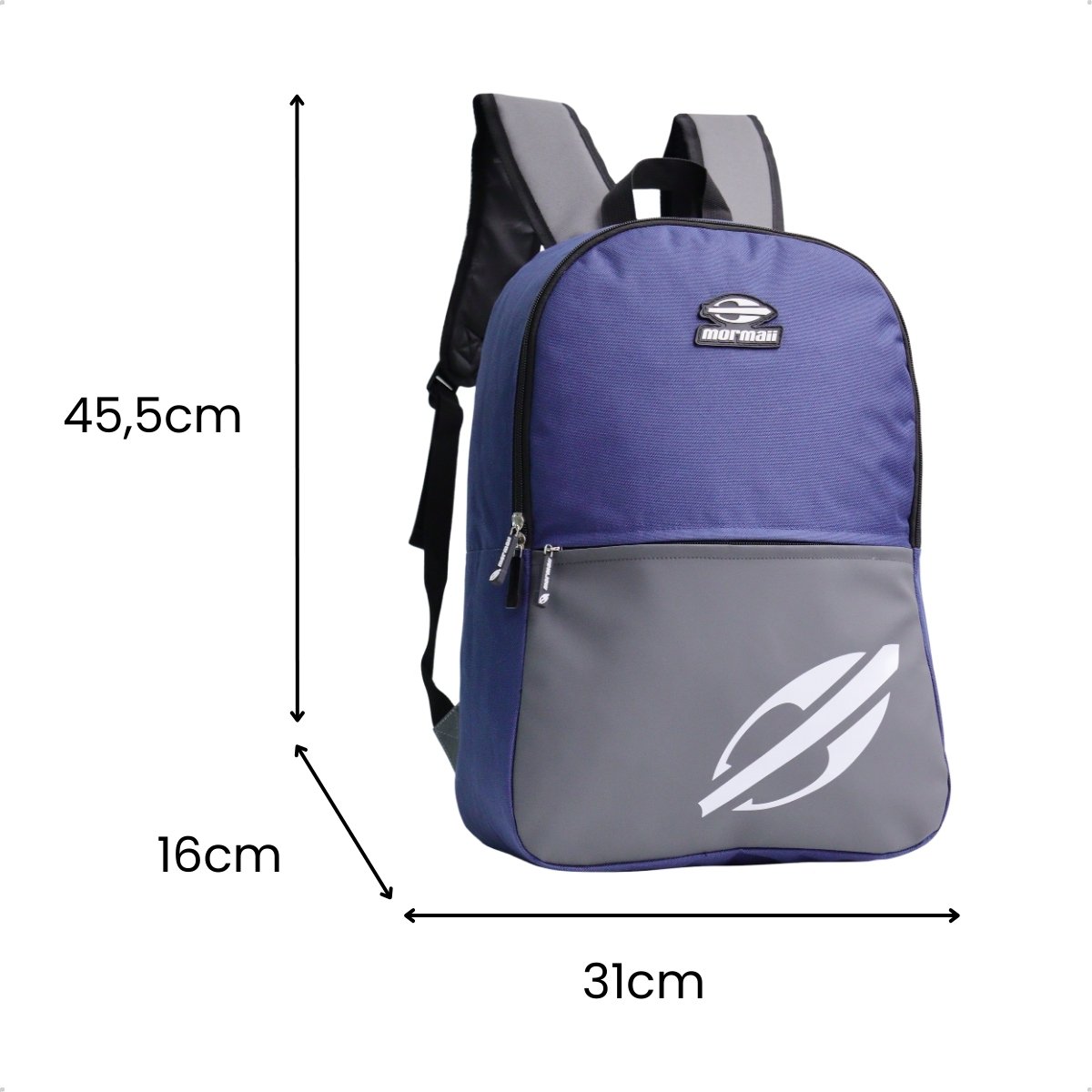 Mochila Mormaii Casual 23L Compartimento Notebook 1 Bolsos Azul 5