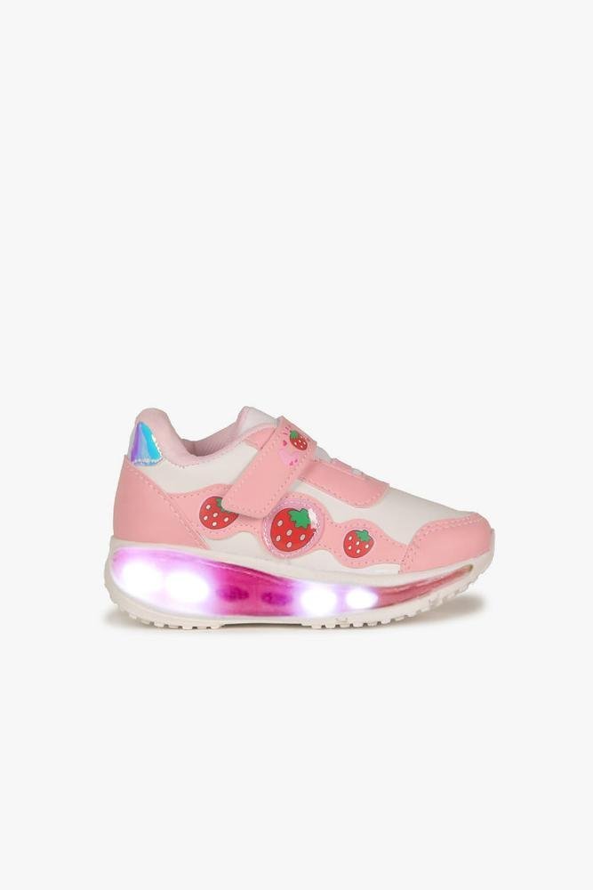 Tênis Infantil Mini Pé Led Moranguinho Rosa 2
