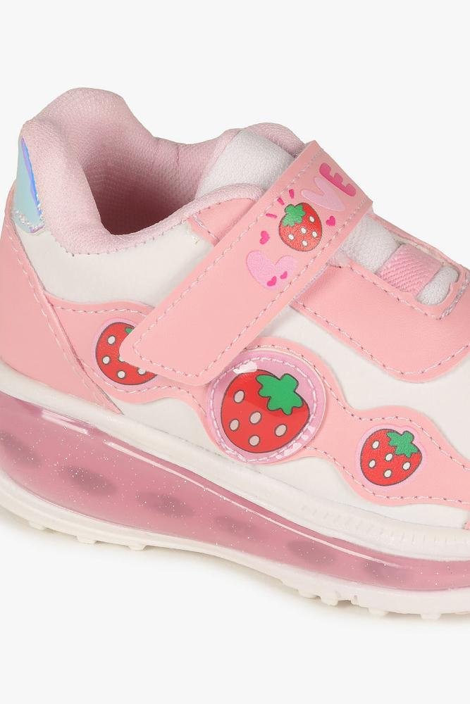 Tênis Infantil Mini Pé Led Moranguinho Rosa 3