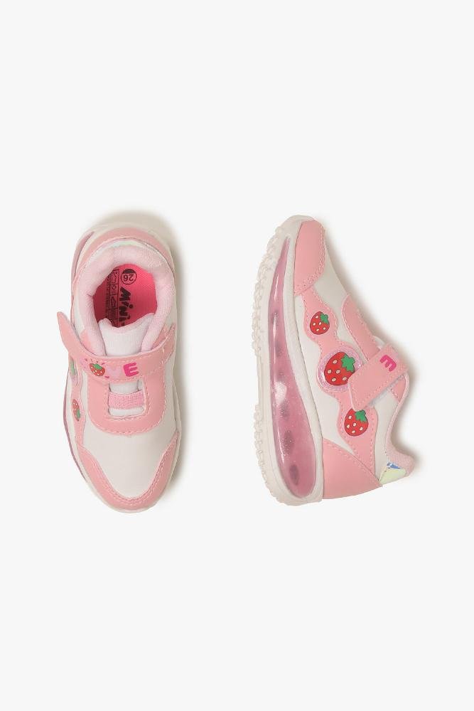 Tênis Infantil Mini Pé Led Moranguinho Rosa 4