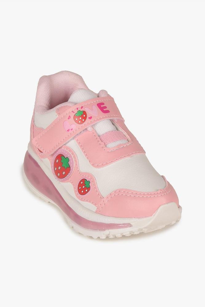 Tênis Infantil Mini Pé Led Moranguinho Rosa 5
