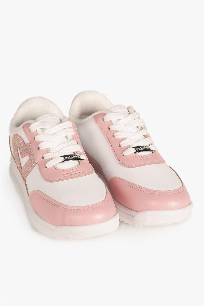 Tênis Casual Infantil Molekinha Ariane Branco/Rosa 4