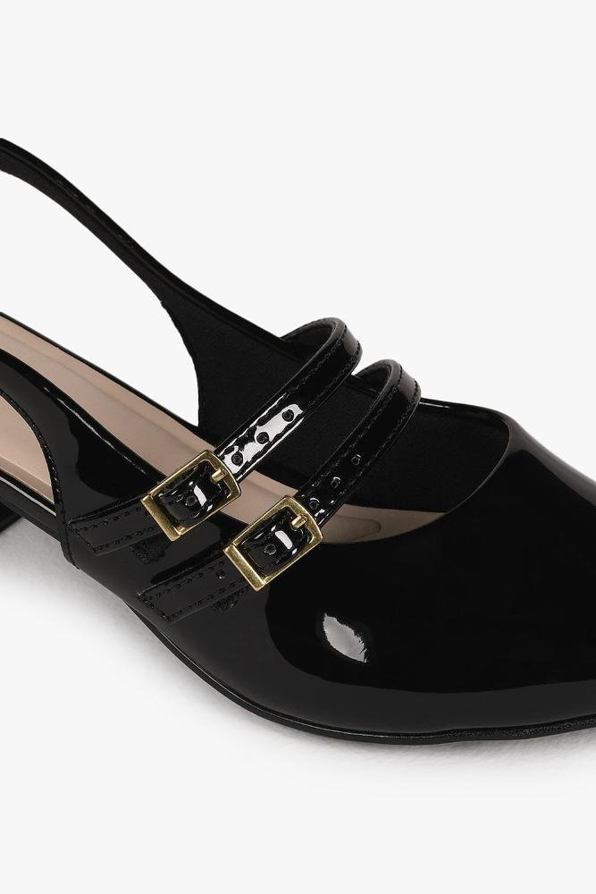 Sapato Slingback Molekinha Infantil Anny Preto 2
