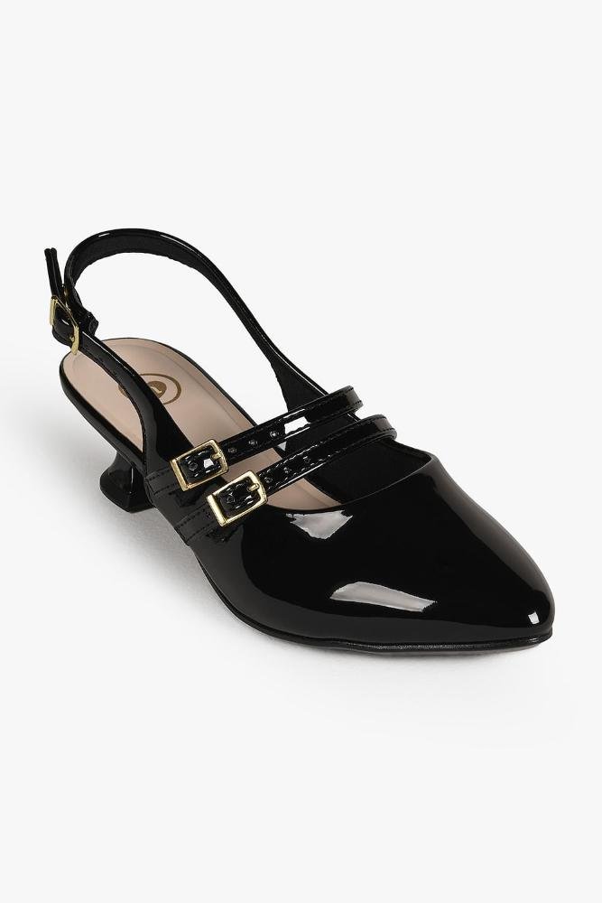 Sapato Slingback Molekinha Infantil Anny Preto 4