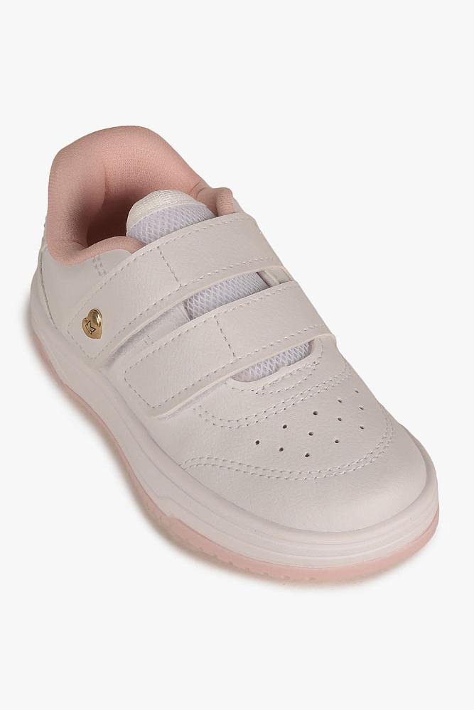 Tênis Infantil Kidy Gaby Branco/Rosa 2