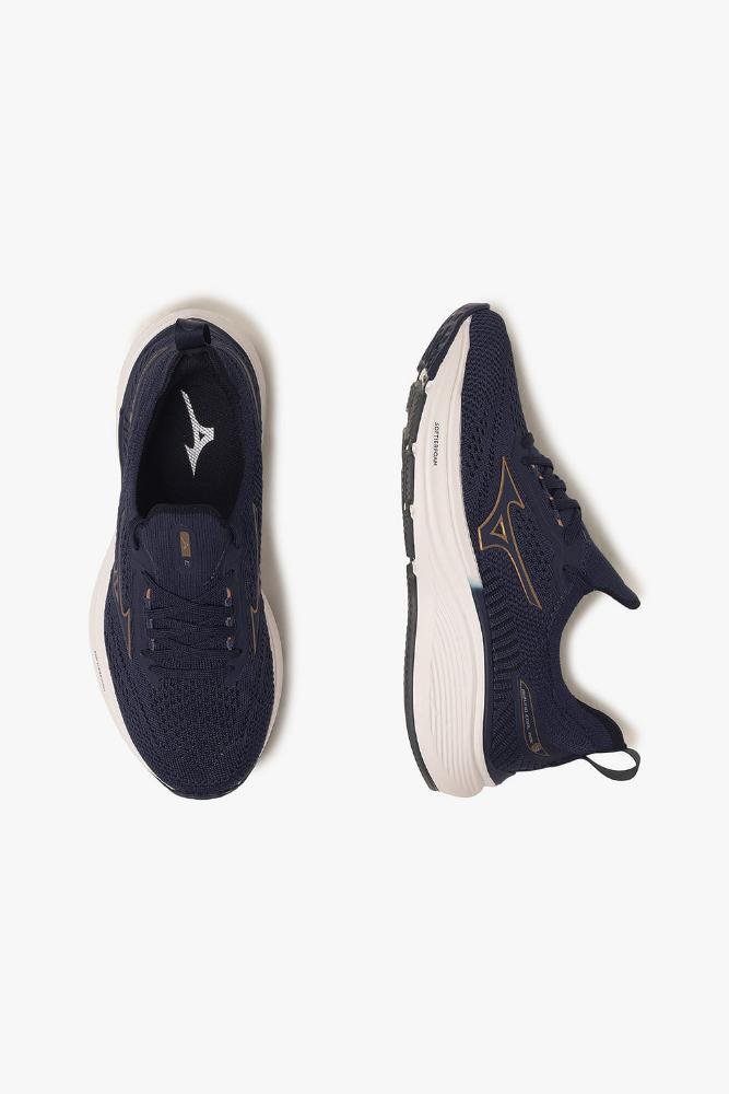 Tênis Mizuno Cool Ride 3 Infantil Azul Marinho 3