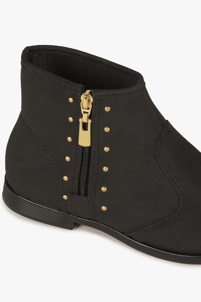 Bota Infantil Cano Curto Molekinha Sofi Preto 2