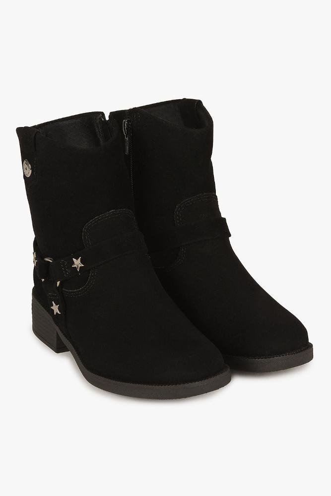 Bota Infantil Cano Curto Mundial Brilhinho Preto 4