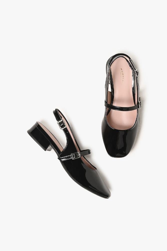 Sapato Slingback Infantil Mundial Linna Preto 3