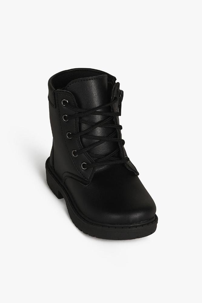 Bota Baby Infantil Coturno Cano Curto Doce Menina Kamilly Preto 4