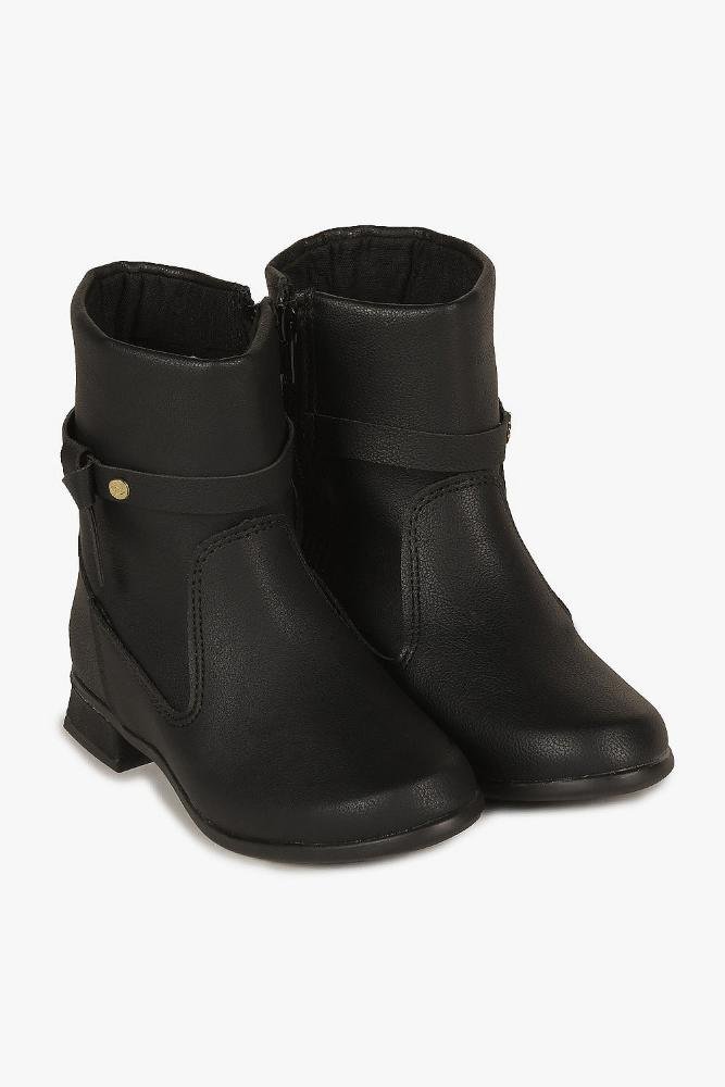 Bota Infantil Cano Curto Mundial Luma Preto 4