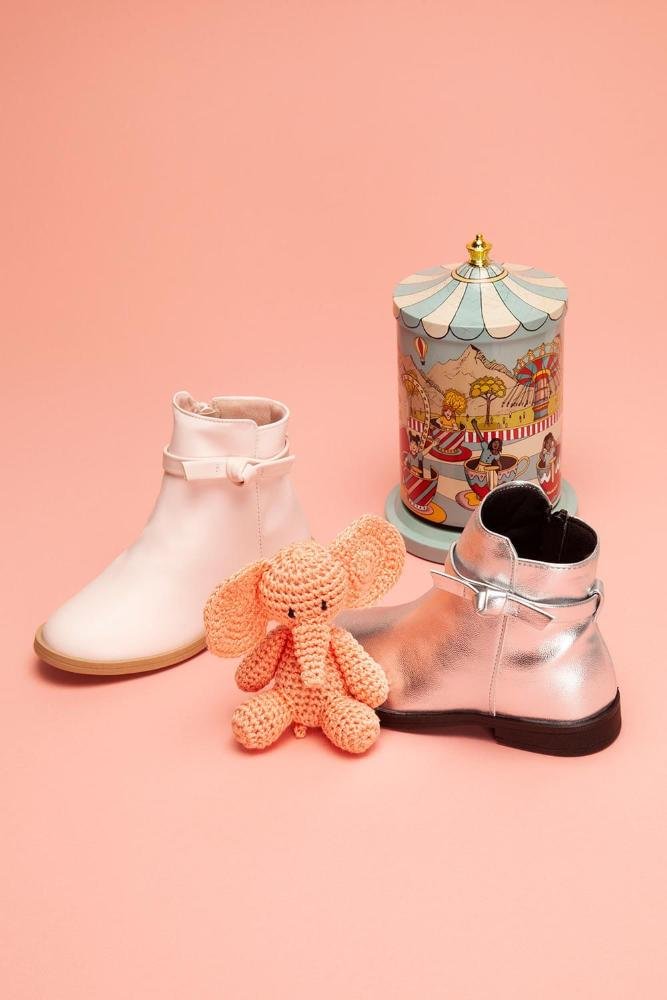 Bota Baby Infantil Cano Curto Mundial Saby Cinza 2