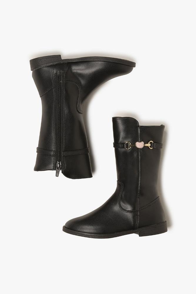 Bota Infantil Cano Alto Mundial Ceila Preto 3