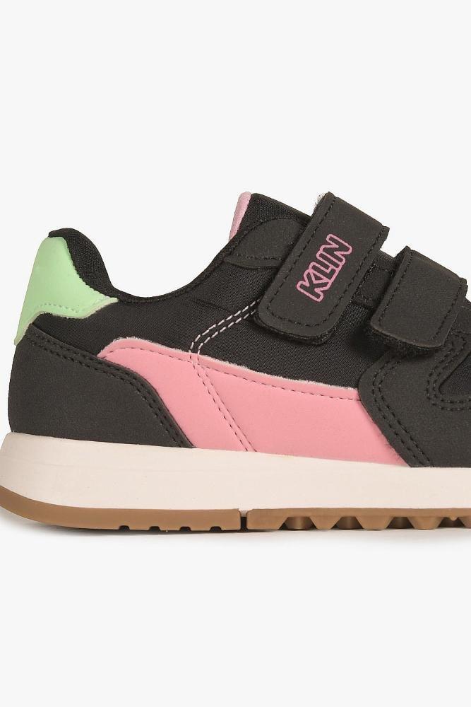 Tênis Infantil Klin Florzinha Preto/Rosa 2