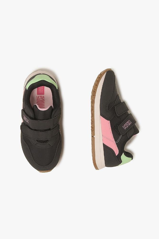Tênis Infantil Klin Florzinha Preto/Rosa 3