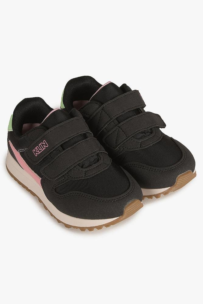 Tênis Infantil Klin Florzinha Preto/Rosa 4