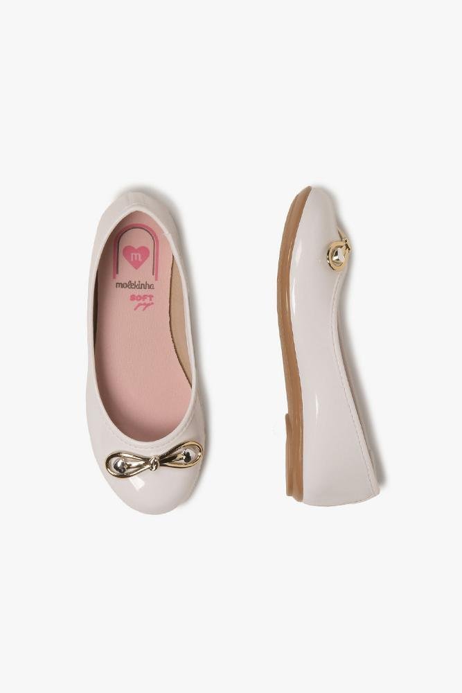Sapatilha Infantil Molekinha Lari Branco 4