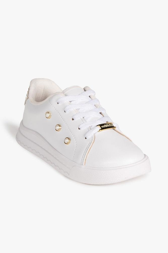 Tênis Casual Infantil Molekinha Strassly Branco 4