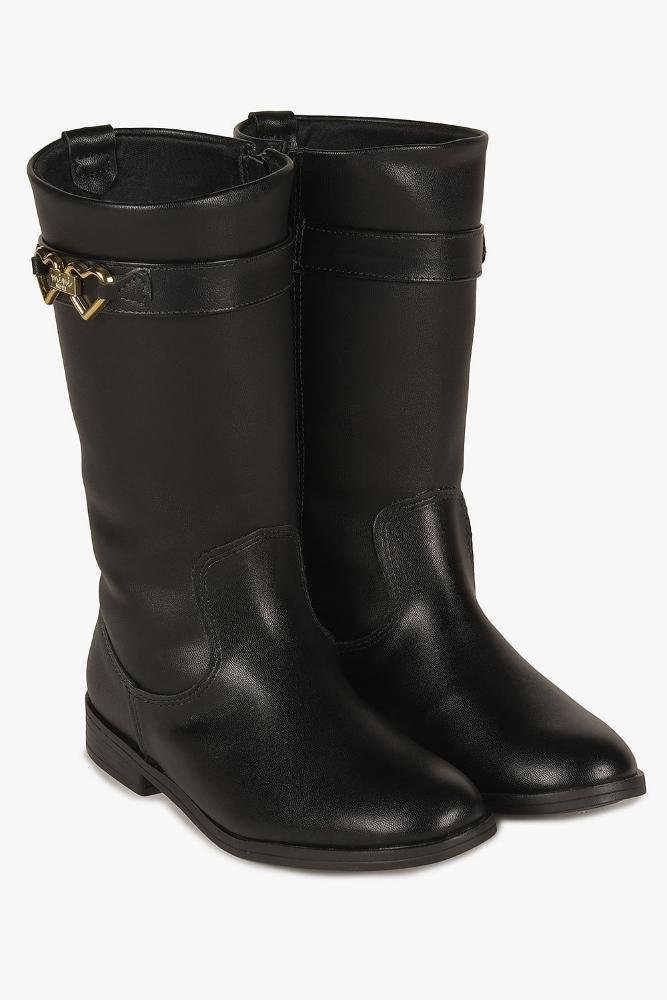 Bota Infantil Cano Alto Mundial Clarinha Preto 4
