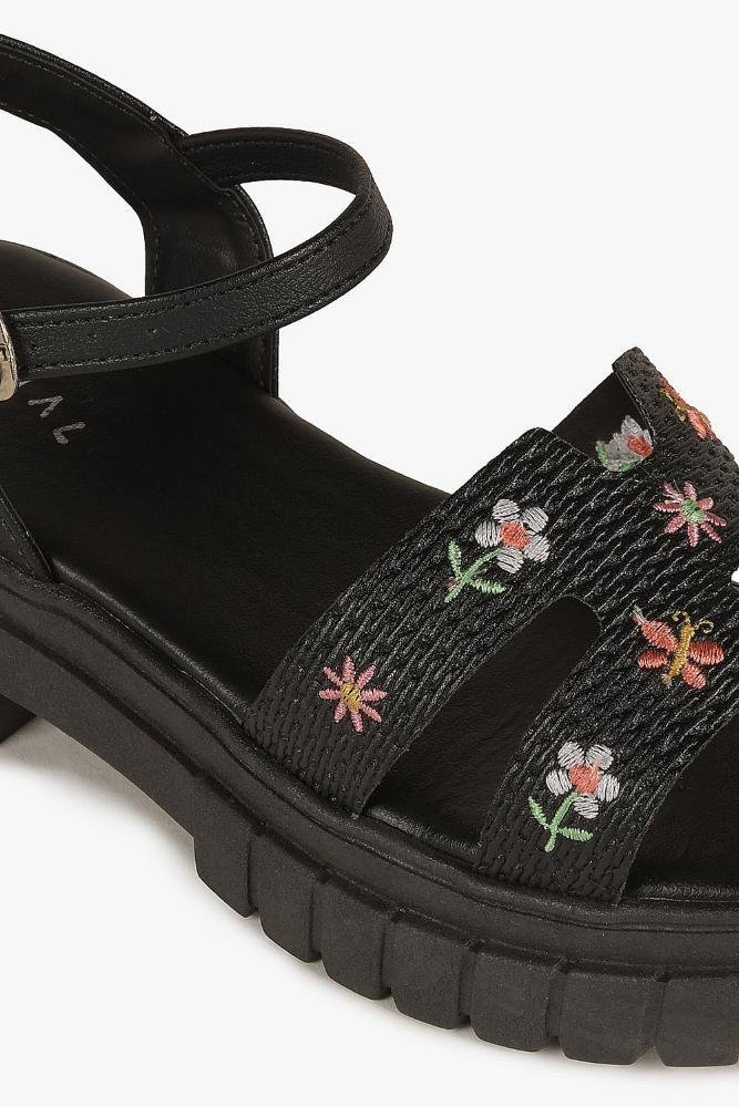 Sandália Infantil Flatform Mundial Stella Preto 2