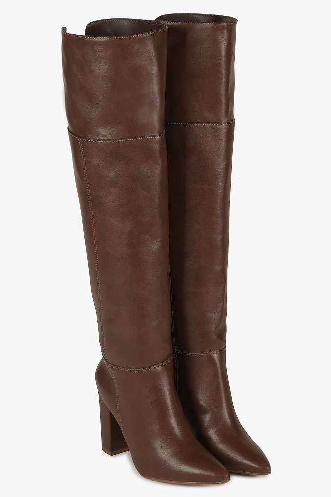 Bota Feminina Over Knee Vizzano Glinda Café 4