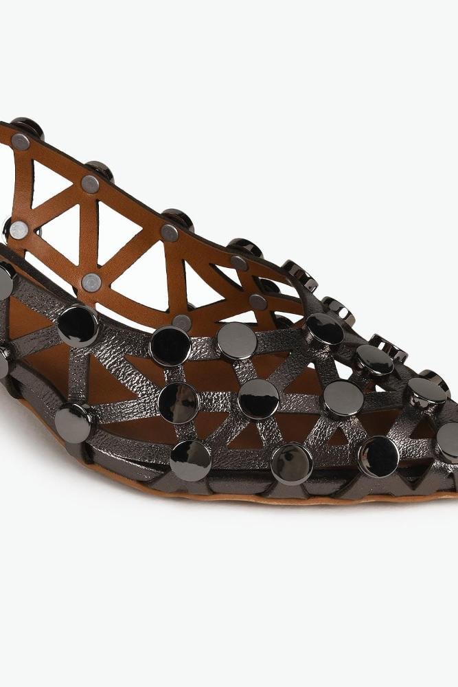 Scarpin Feminino Slingback Mundial Eloah Chumbo 2