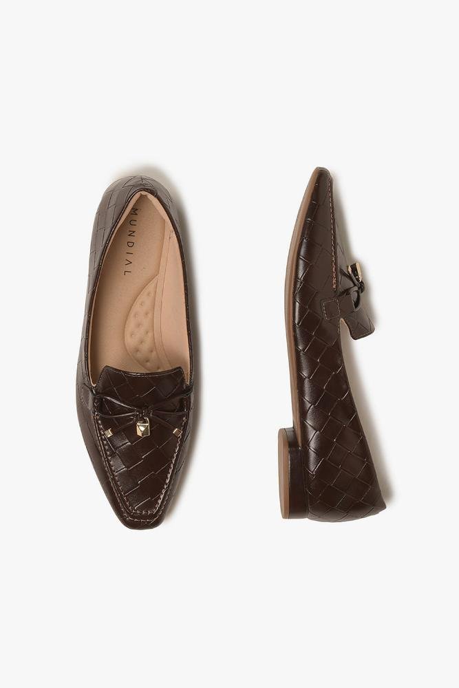Mocassim Feminino Mundial Nilda Café 3