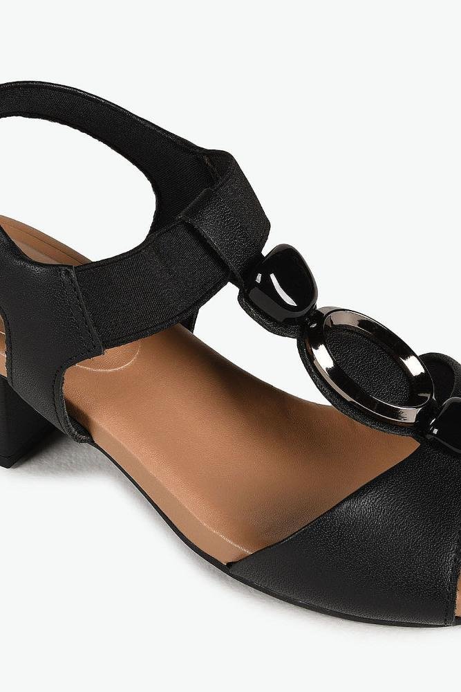 Conforto Feminino Salto Médio Usaflex Lurdes Preto 2