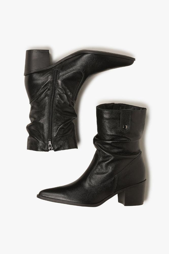 Bota Feminina Cano Médio Mundial Atilla Preto 3