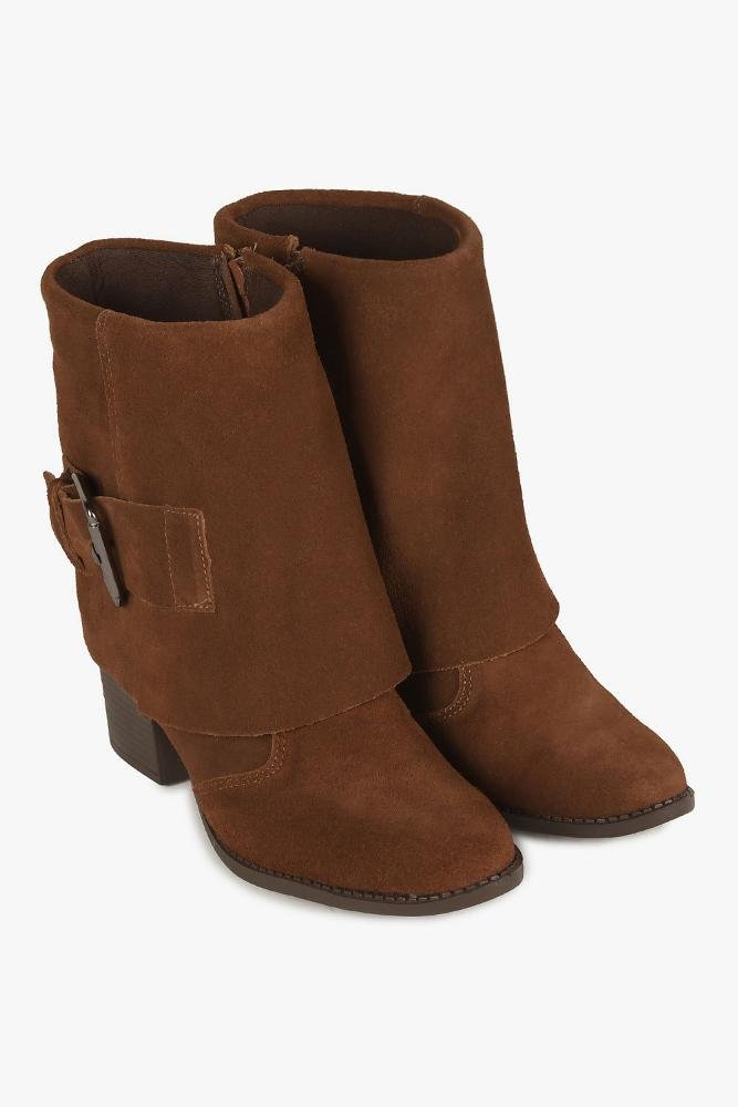 Bota Feminina Cano Médio Mundial Giulietty Caramelo 4