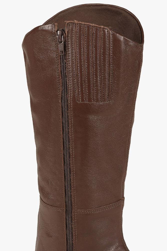 Bota Feminina Cano Longo Mundial Thaina Café 5