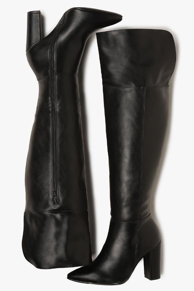 Bota Feminina Over Knee Vizzano Glinda Preto 3