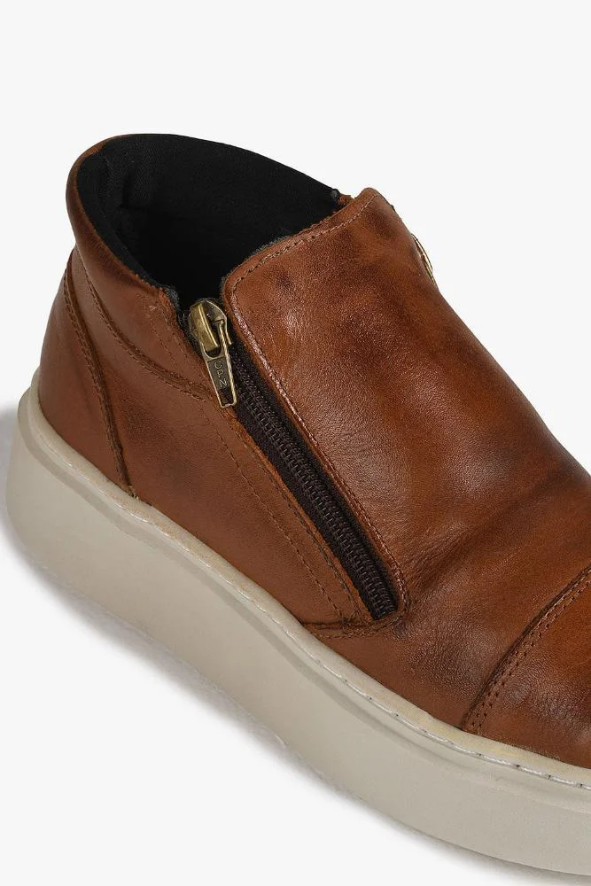 Tênis Feminino Plataforma Mundial Funty Caramelo 2