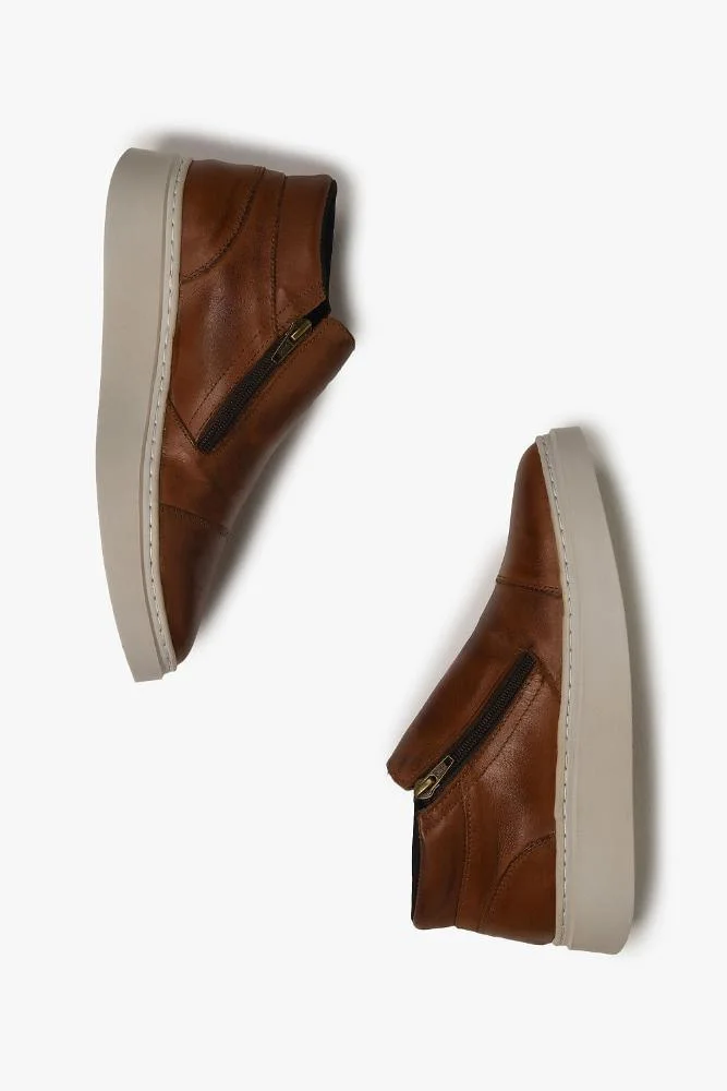 Tênis Feminino Plataforma Mundial Funty Caramelo 3