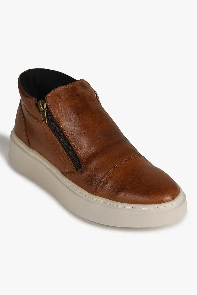 Tênis Feminino Plataforma Mundial Funty Caramelo 4